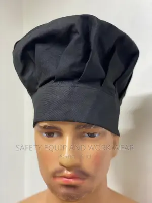 Well Designed Black Chef Cap