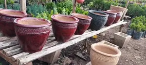 Thika Palm Clay Flower Pots,Clay Flower Pots