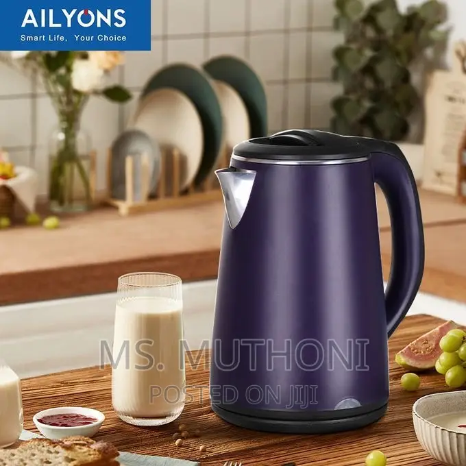 Ailyons 2.2ltrs Black Kettle 