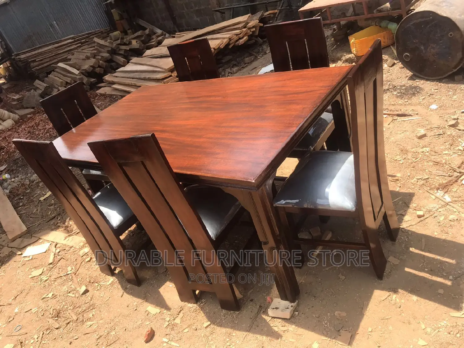 Dinning Set 6 Seater Mahogany