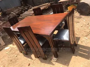 Dinning Set 6 Seater Mahogany