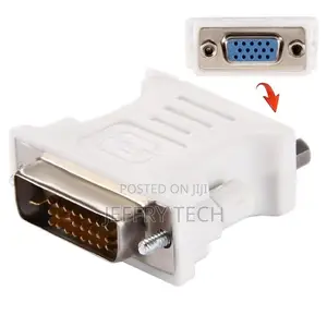 DVI 24+1 Pin Male to VGA 15pin Female Adapter(White)
