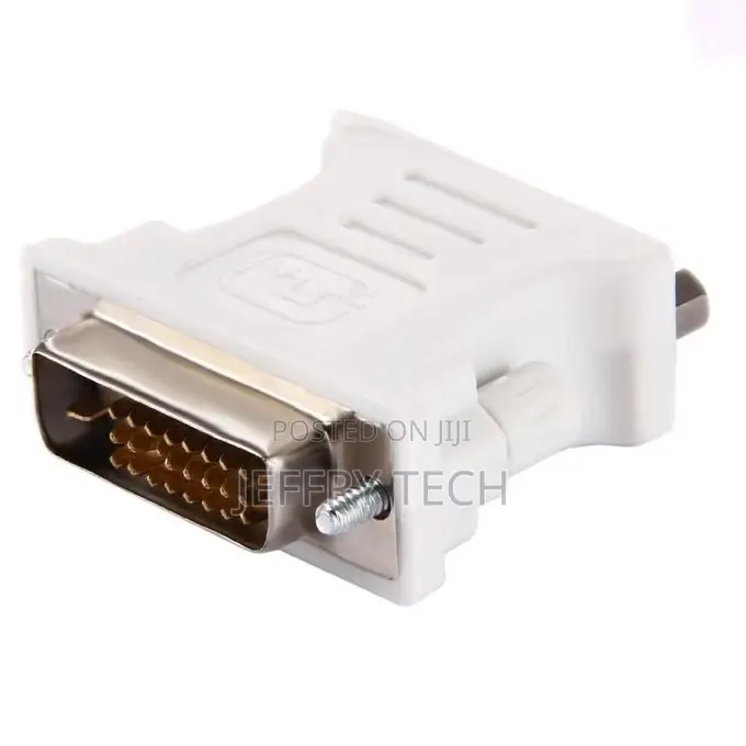 DVI 24+1 Pin Male to VGA 15pin Female Adapter(White)