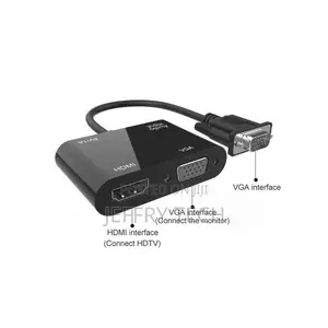 5138HV 1080P VGA to HDMI + VGA Adapter With Audio
