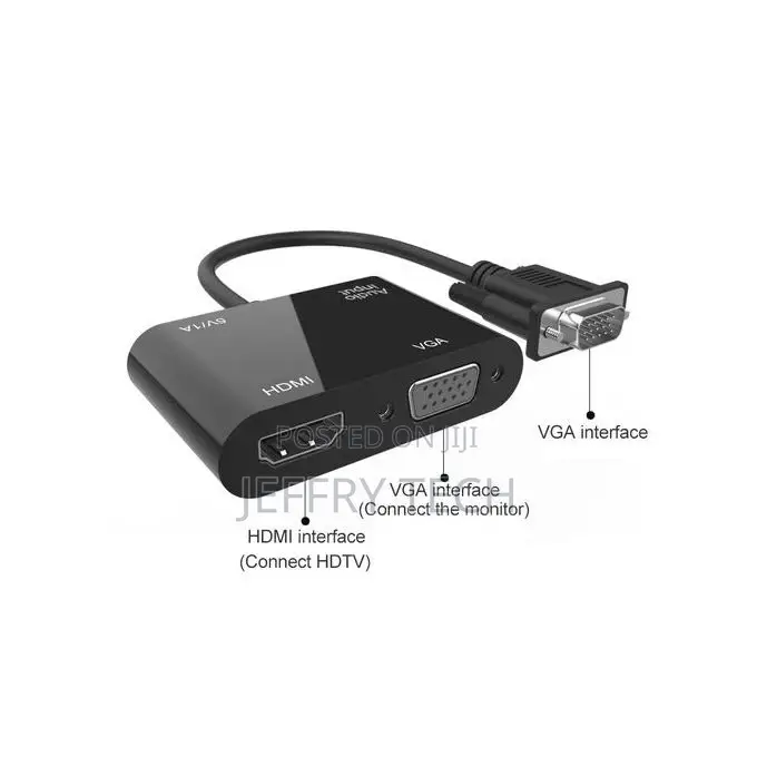5138HV 1080P VGA to HDMI + VGA Adapter With Audio