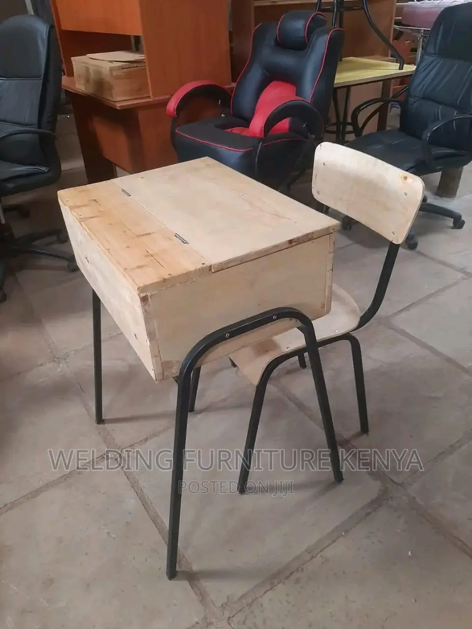 School Lockers and Chairs