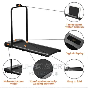 Flat Walking Pad Homegym Treadmill With Handle (Offer)