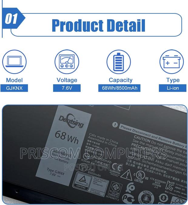 Dell Precision 15 3520 M3530 93FTF GD1JP DY9NT 5YHR4 Battery
