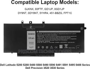 Dell Latitude E5480 E5580 E5490 E5491 E5590 E5591 Battery - thumbnail 2