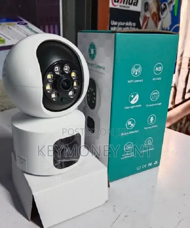 Smart Wifi Nanny Wireless Camera V380 Dual Lens PTZ Cam.>
