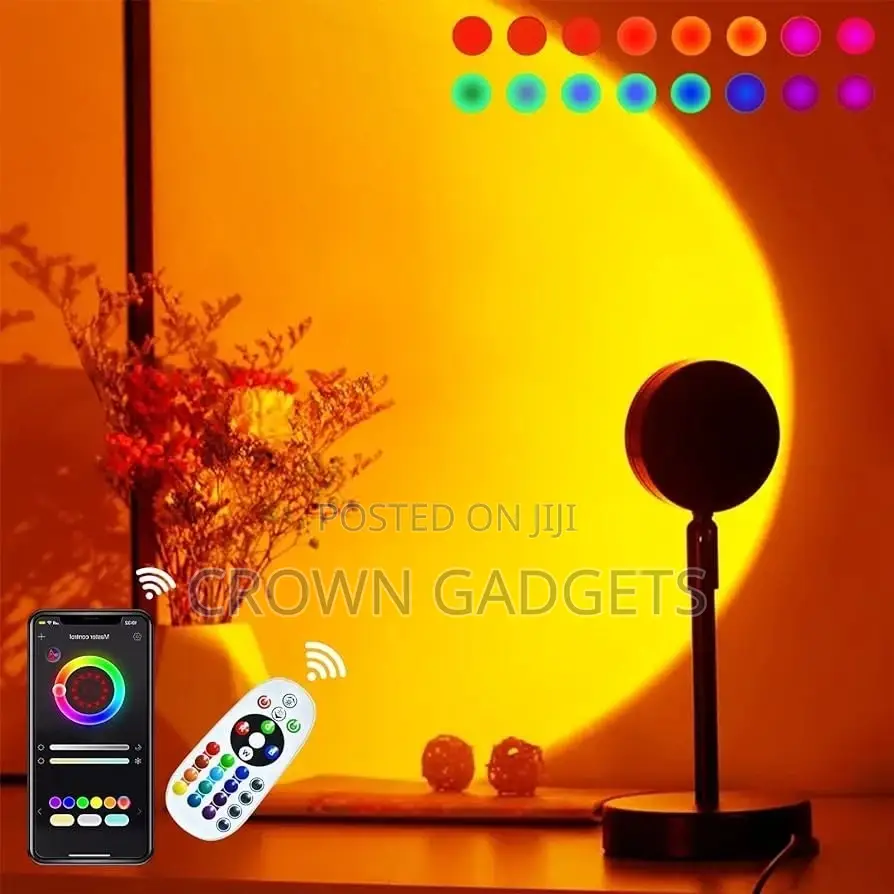 USB Sunset Lamp Projection Lamp Room Background Wall