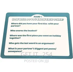 Couples Quiz Card