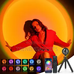 Sunset Table Lamp Rainbow Projection