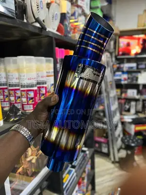 Exhaust Muffler Blue Exhaust Deep Base