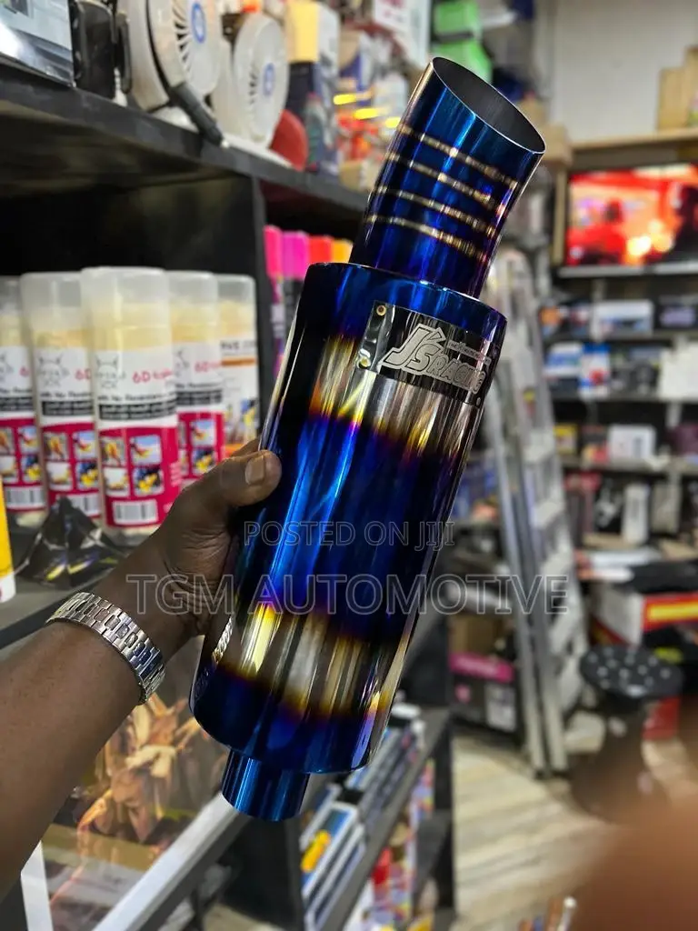 Exhaust Muffler Blue Exhaust Deep Base