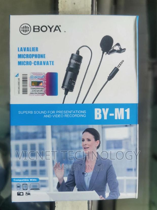 Single Boya Lavalier Microphone - main view