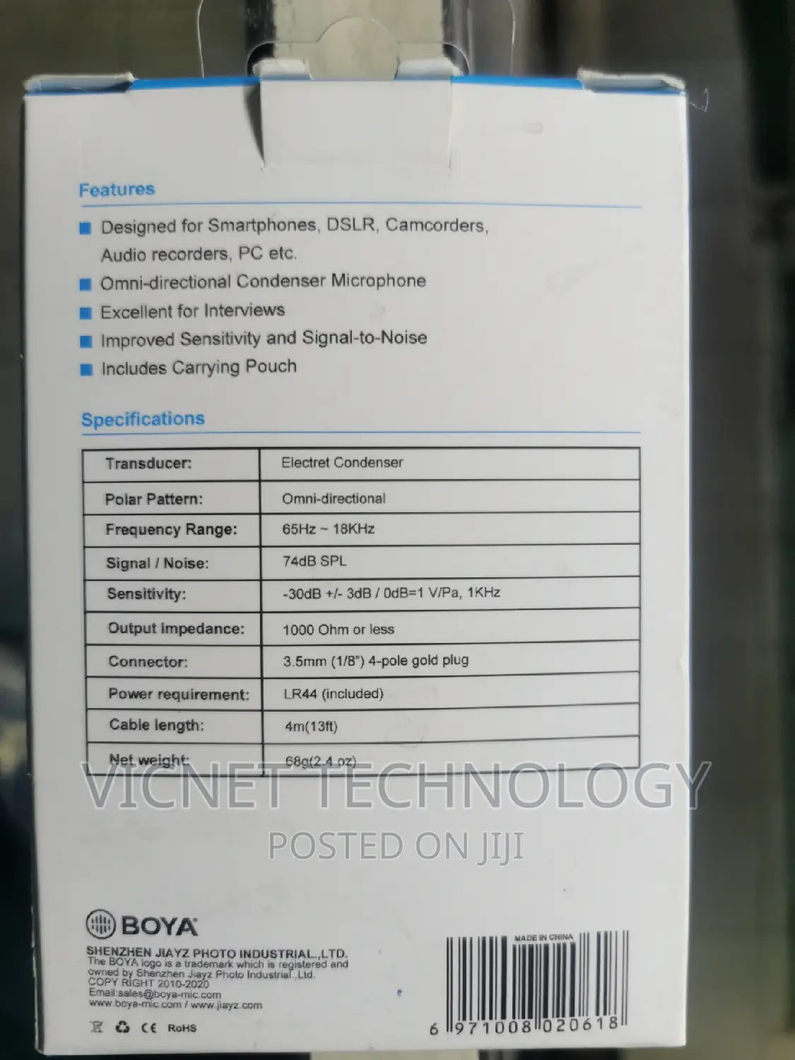 Dual Boya Lavalier Microphones for Interview