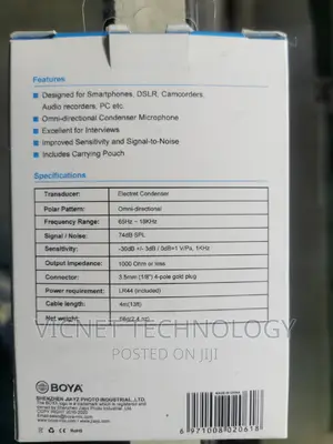 Dual Boya Lavalier Microphones for Interview