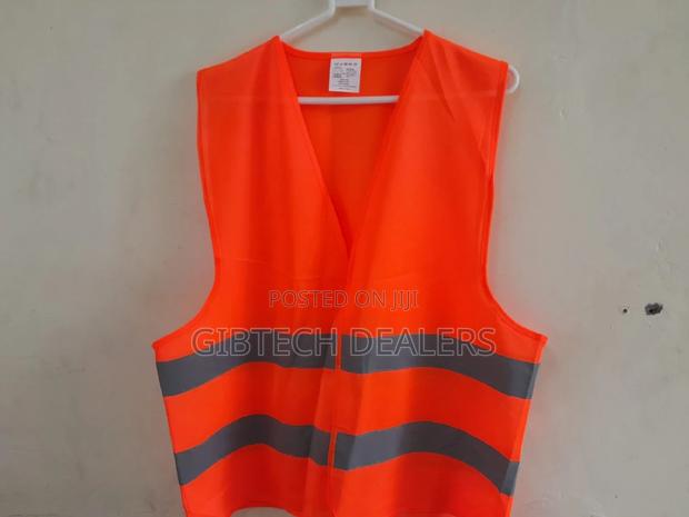 Quality Red Printable Reflector Vest 100gsm - main view