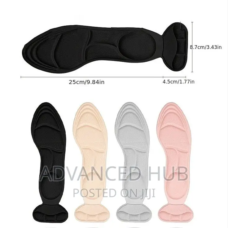 Foam Breathable Antislip Shoe Innersoles With Heel Pad