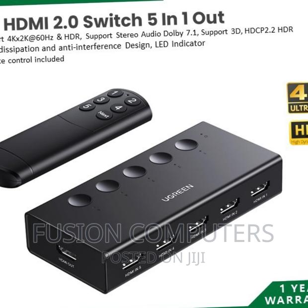 UGREEN 5-in-1 OUT HDMI 2.0 Switch | CM568 | 90512