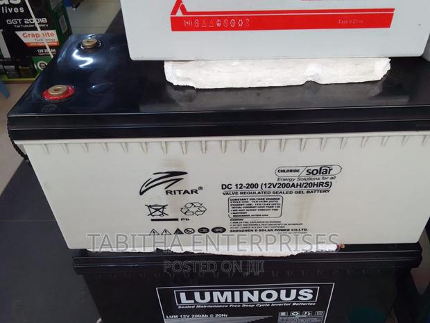 Riter Solar Battery 200amps - main view