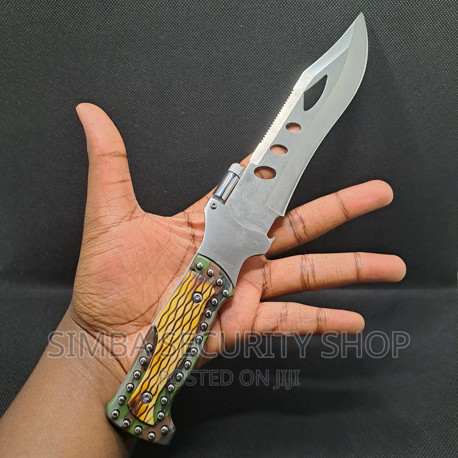 5 In 1 Fixed Blade Knife Compass Torch Bottle Opener Saw