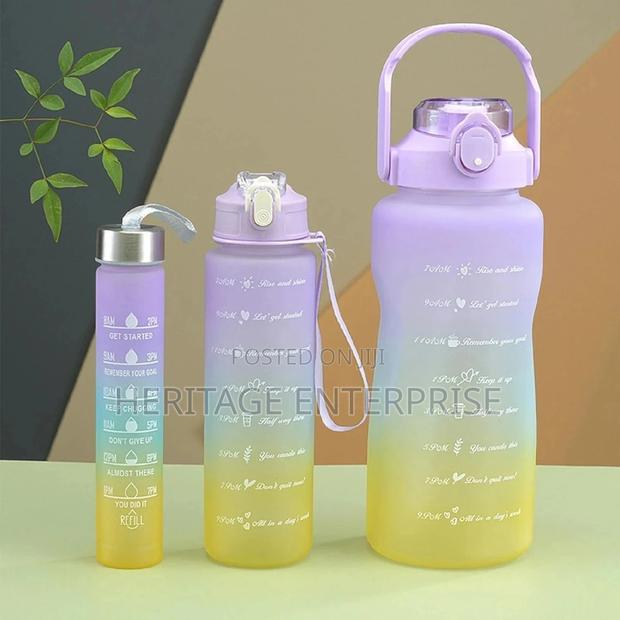 Water Bottle,3 in 1 Motivational Bottles