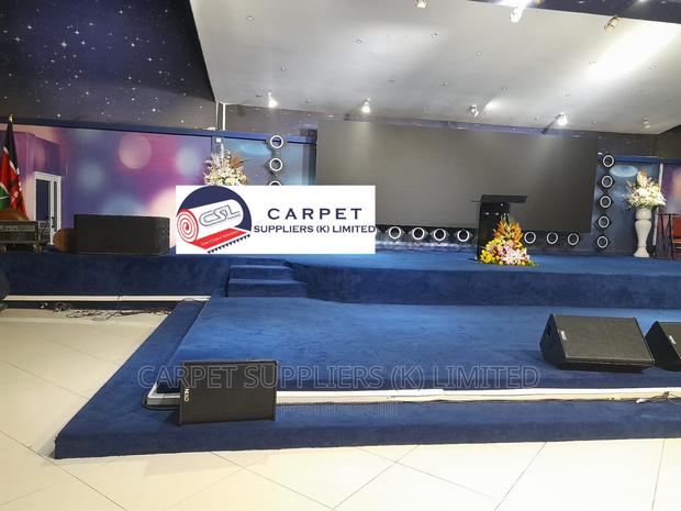 Blue Wall to Wall Carpet