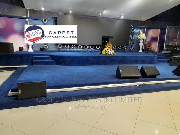Blue Wall to Wall Carpet