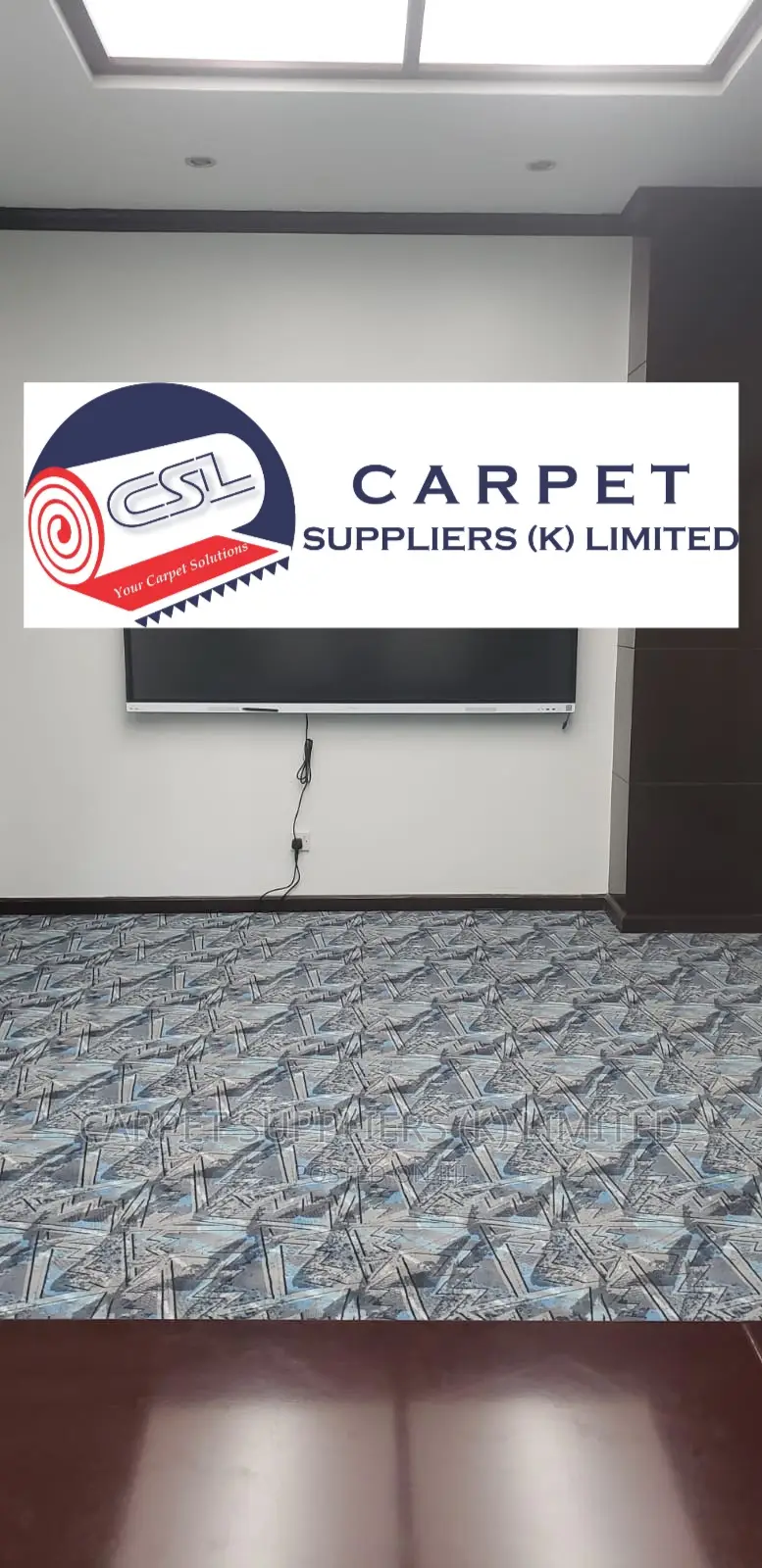 Blue Wall to Wall Carpet