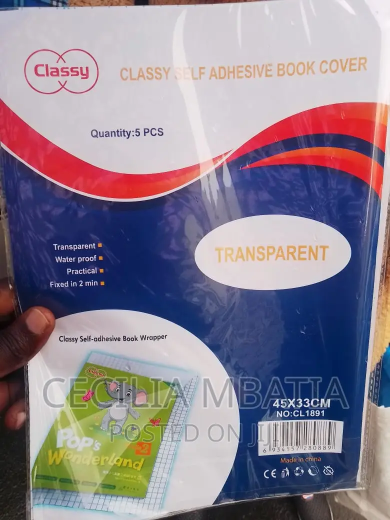 Self Adhesive Transparent Book Cover