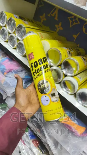 Foam Cleaner.  Shake Well Before Use.
  *2* :Spray The Foam