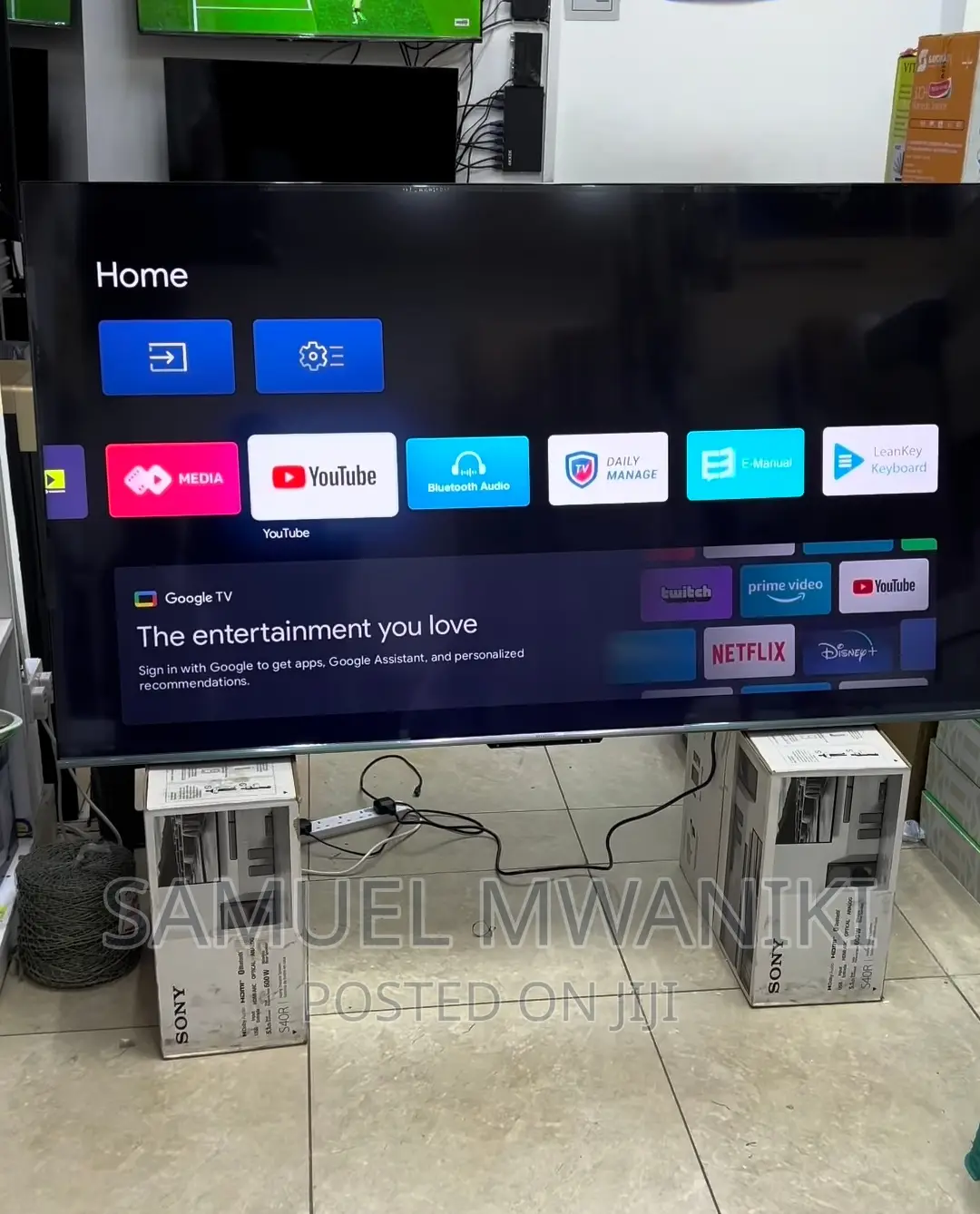 Skyworth 75′′ Uhd Qled Smart Google Tv Netflix Youtube