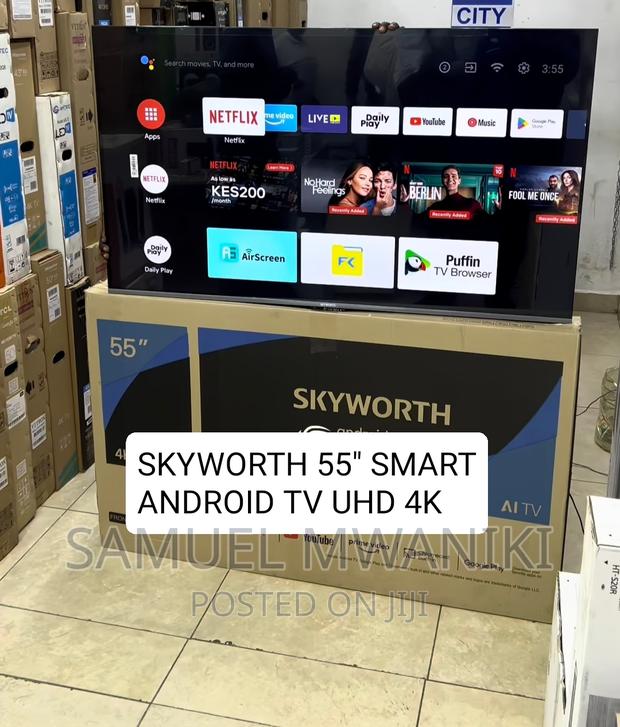 Skyworth 55” Frameless Uhd Android Tv Netflix Youtube - thumbnail 2
