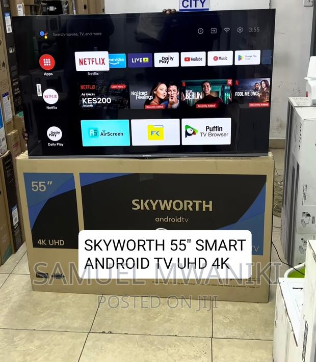 Skyworth 55” Frameless Uhd Android Tv Netflix Youtube - thumbnail 3