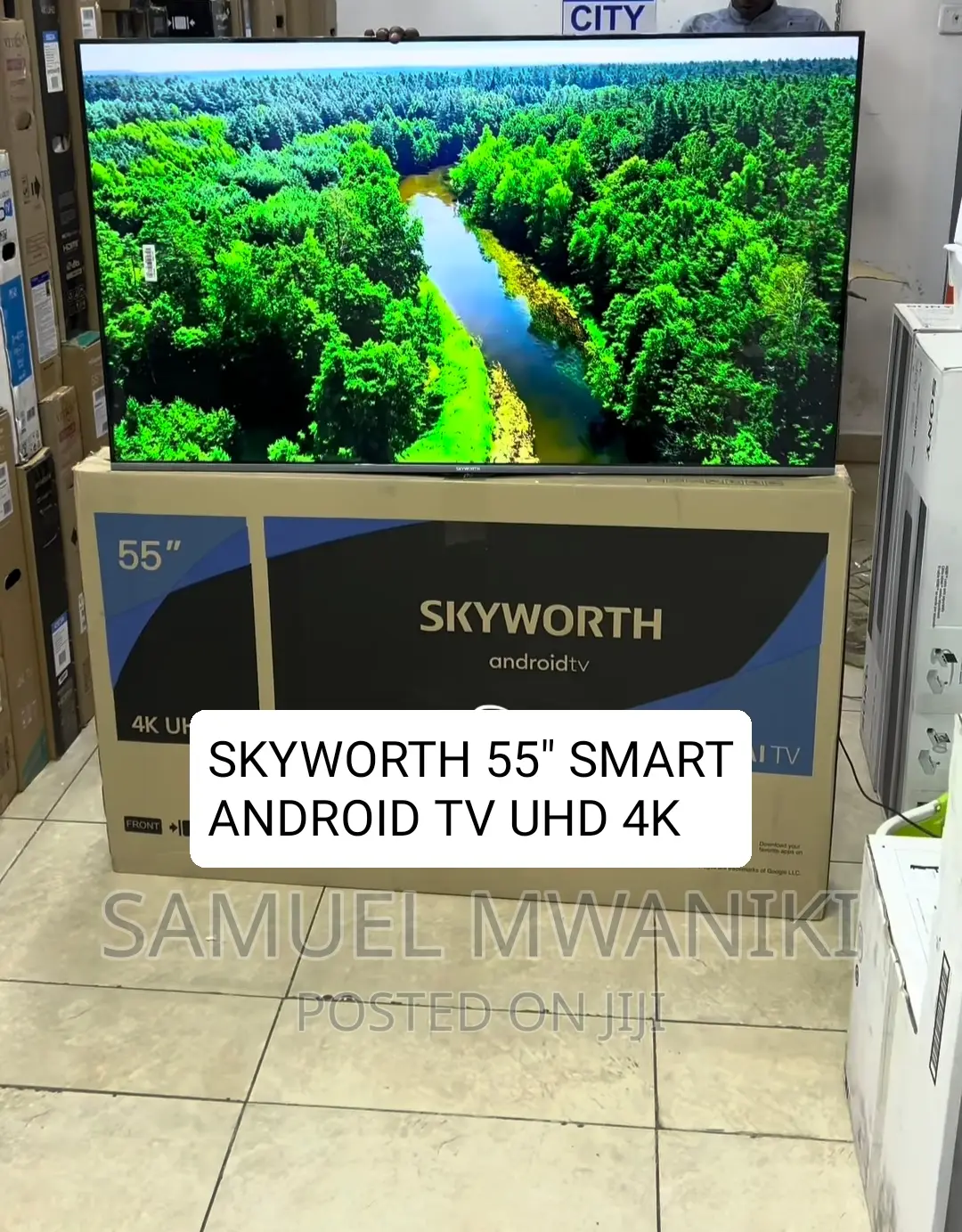 Skyworth 55” Frameless Uhd Android Tv Netflix Youtube