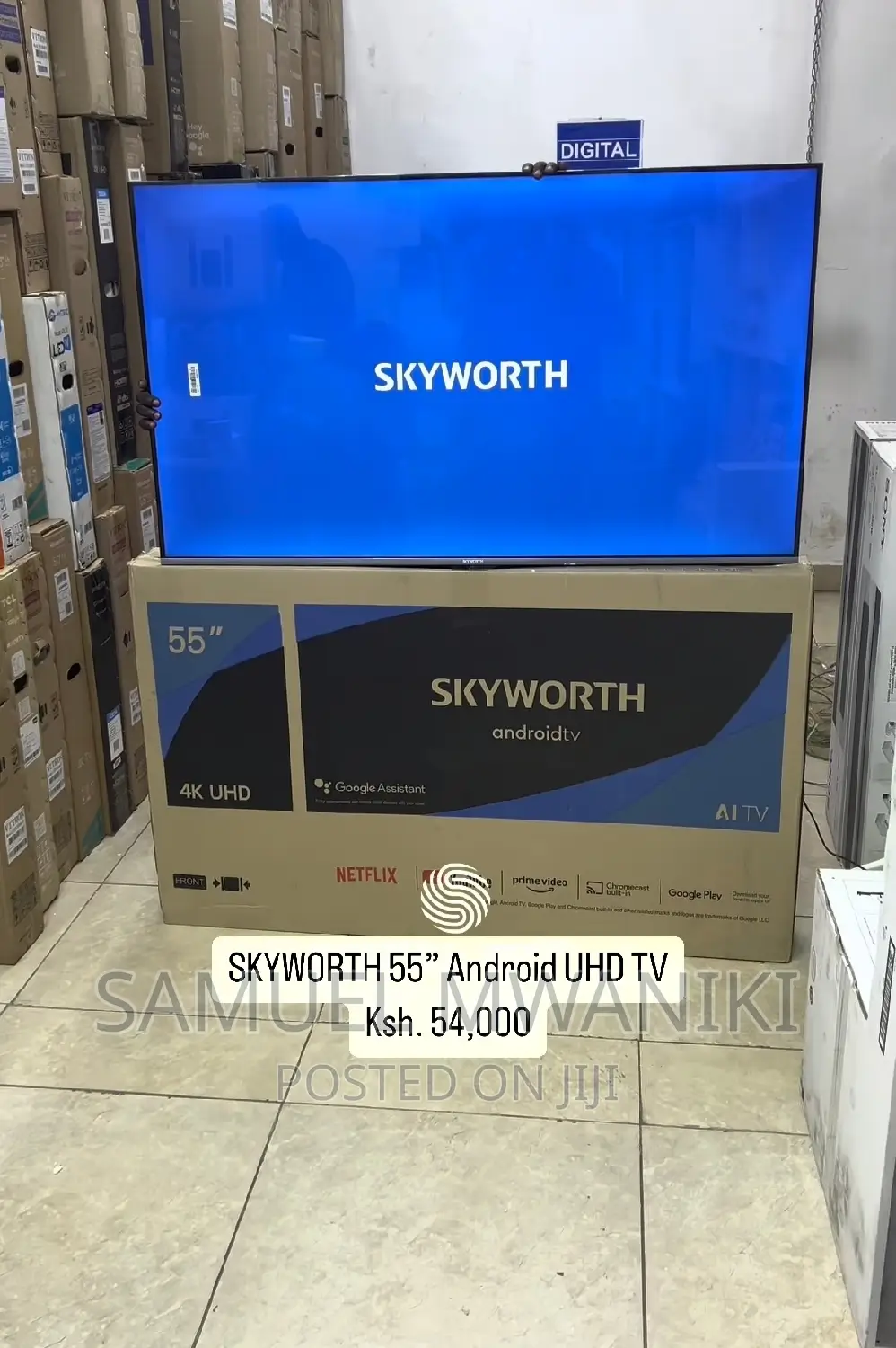 Skyworth 55” Frameless Uhd Android Tv Netflix Youtube