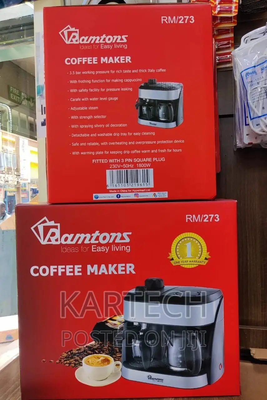 Ramtons Twin Coffee Cappuccino Maker