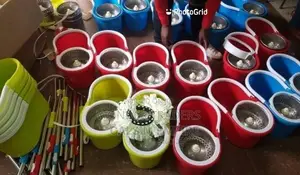Spin Mob Bucket;Stainless Steel Spin Mob