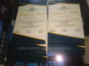 Certificate of Service Printing