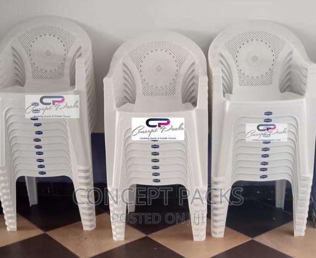 White Kenpoly Chairs With Arms - main view