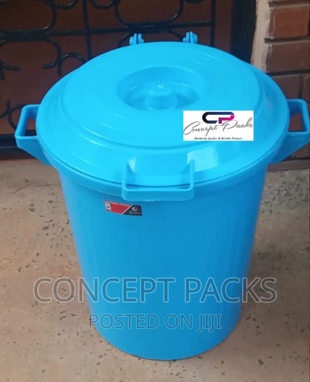 60L Dustbin With Side Handles