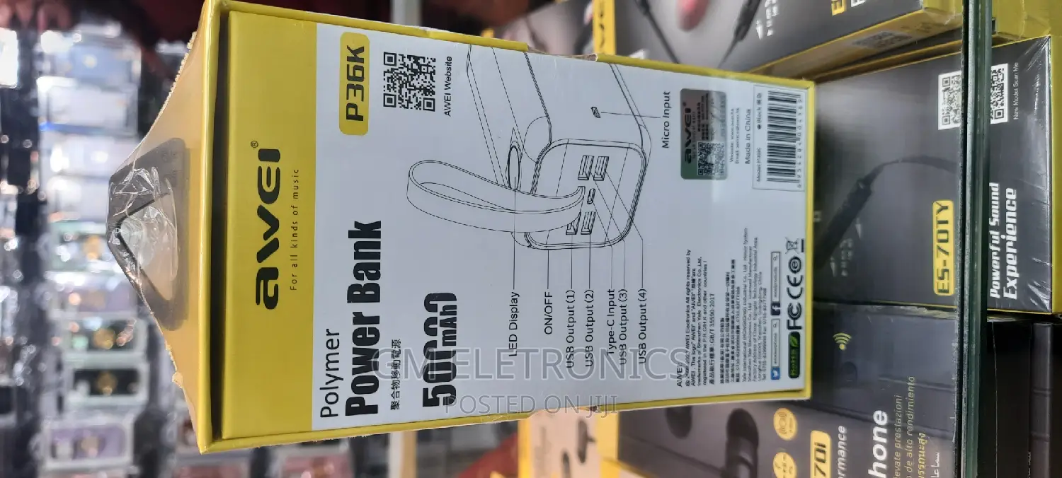 Powerbank 50000mah ( Awei P36K)