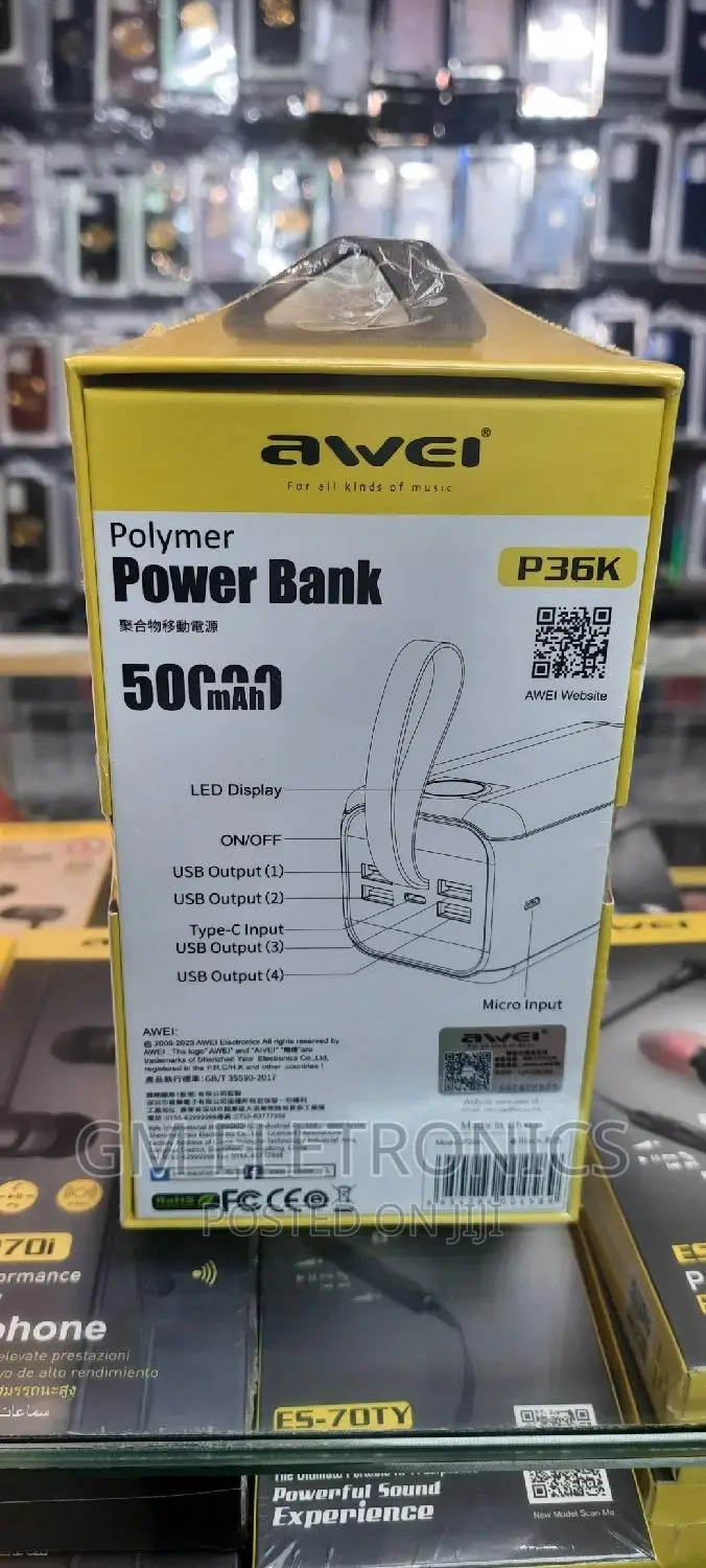 Powerbank 50000mah ( Awei P36K)