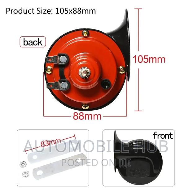 Car Horns Red and Black Peugeot Horn