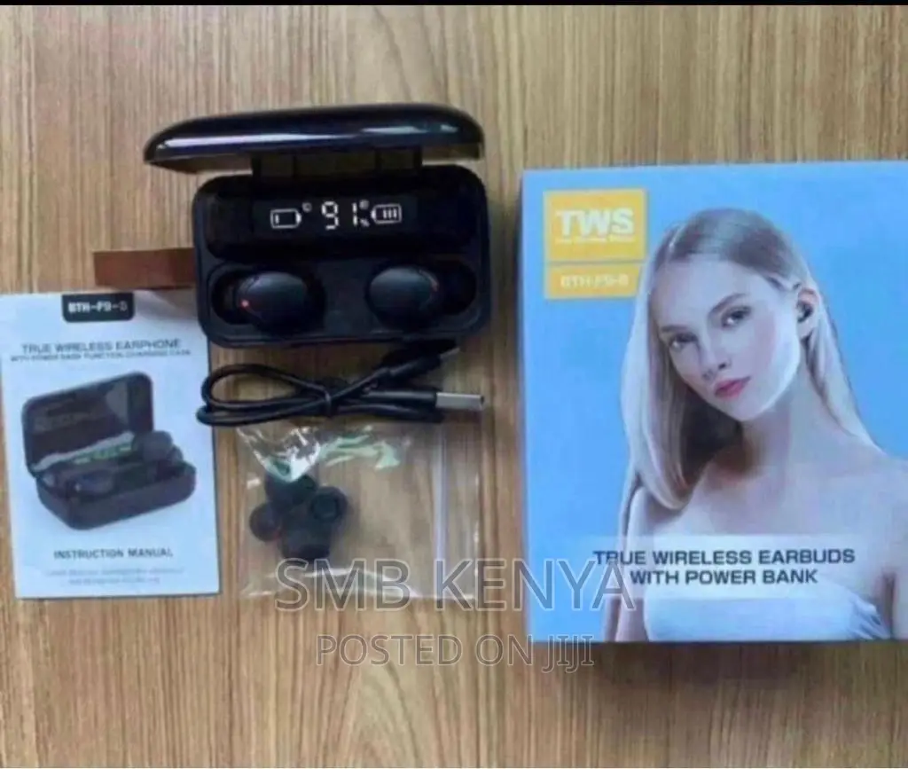 Bluetooth Wireless Earbuds (With Mini Power-Bank)