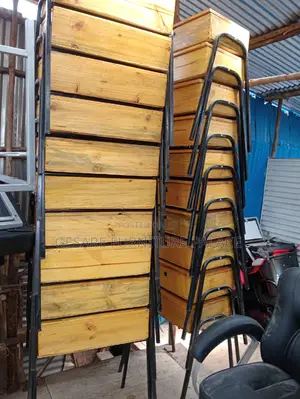 School Lockers With Chairs