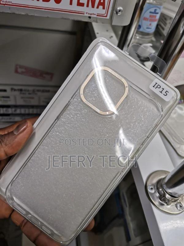 Metal Camera Frame Crystal Clear Phone Cover for iPhone 15 - thumbnail 3