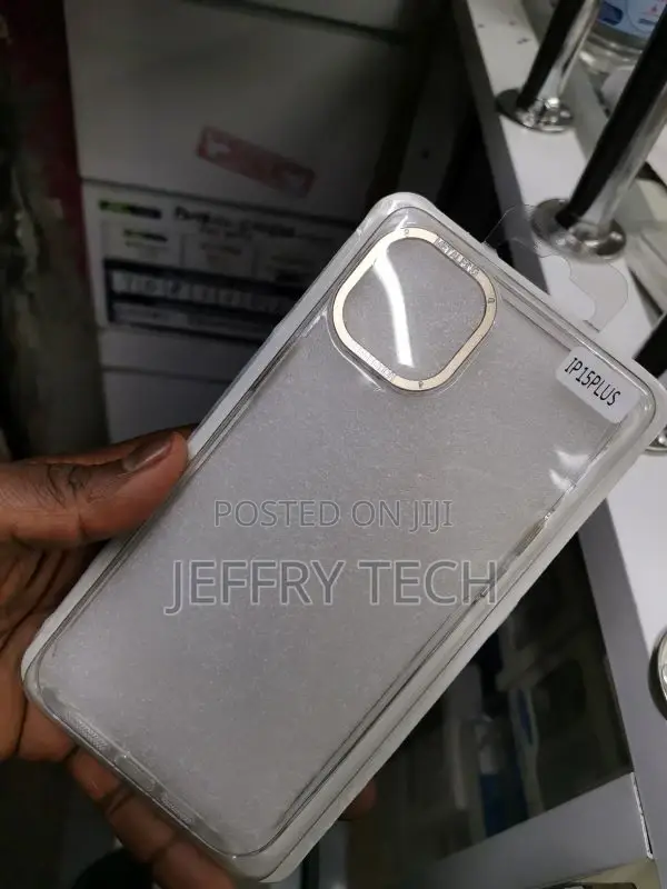 Metal Camera Frame Clear Phone Cover for iPhone 15 Plus